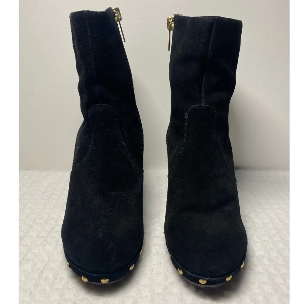 Colin Stuart Vintage Studded Suede Leather Ankle Boot Black Size 5 - Image 2