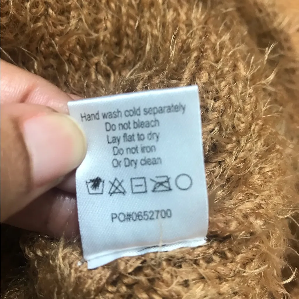 Show Me Your MUMU Fauna Cozy Tan Sleeveless Sweater Dress - Image 9