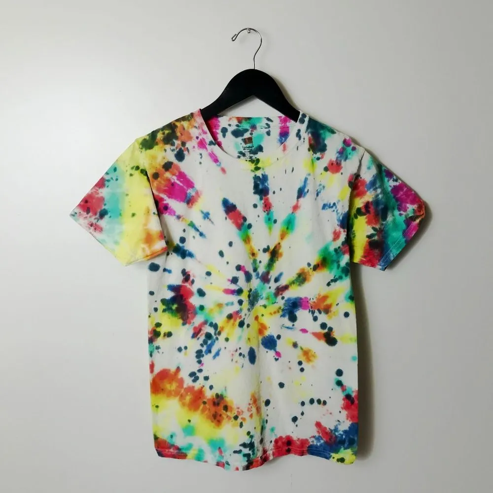ComfortSoft Tie Dye T Shirt Adult Spiral Festival Tee Trendy Short Sleeve s - Image 7