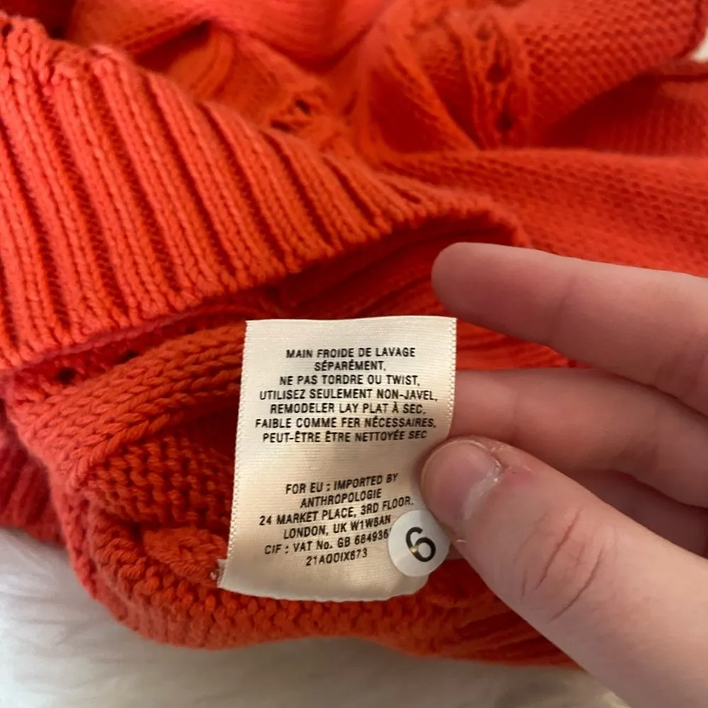 Anthropologie Far Away From Close Cropped Knit Sweater - Image 8