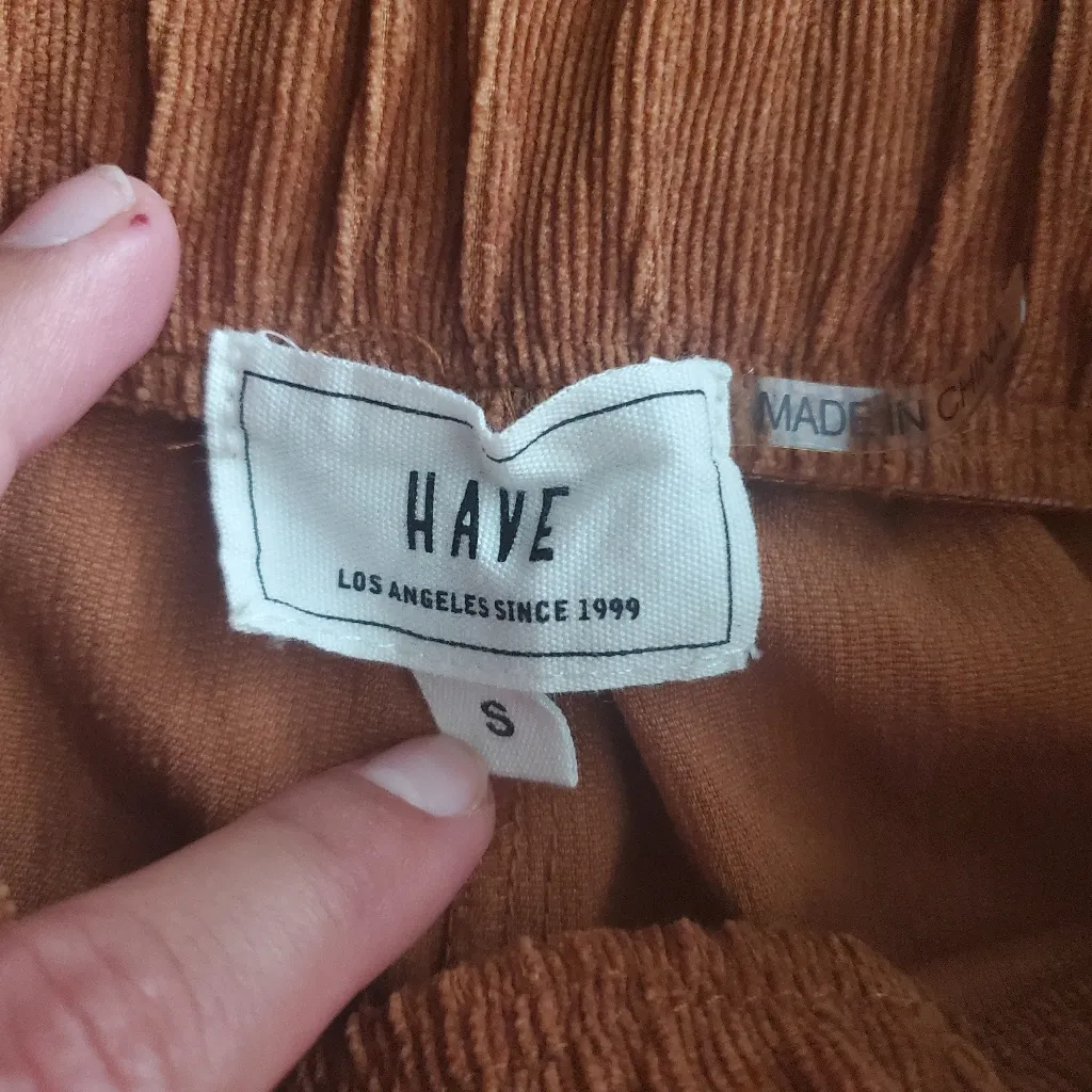 Have Women's High Waist Brown Shortssize Small New With Tags HAVE los Angeles - Image 4
