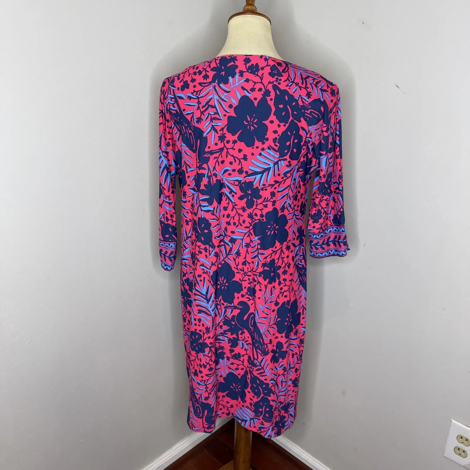Lilly Pulitzer Braedyn UPF 50 Shealth Dress in Ruby Red Heron My‎ Own XS - Image 3