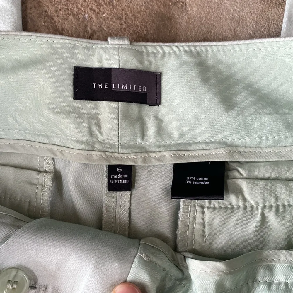 The Limited size 6 ankle pants cropped mint green chinos trousers - Image 4