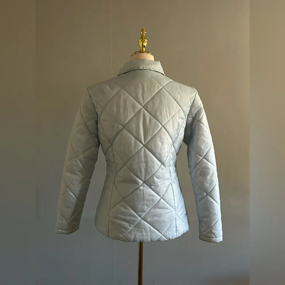 Gnius Light Blue Diamond Quilt Puffer Jacket | Size: S - Image 2