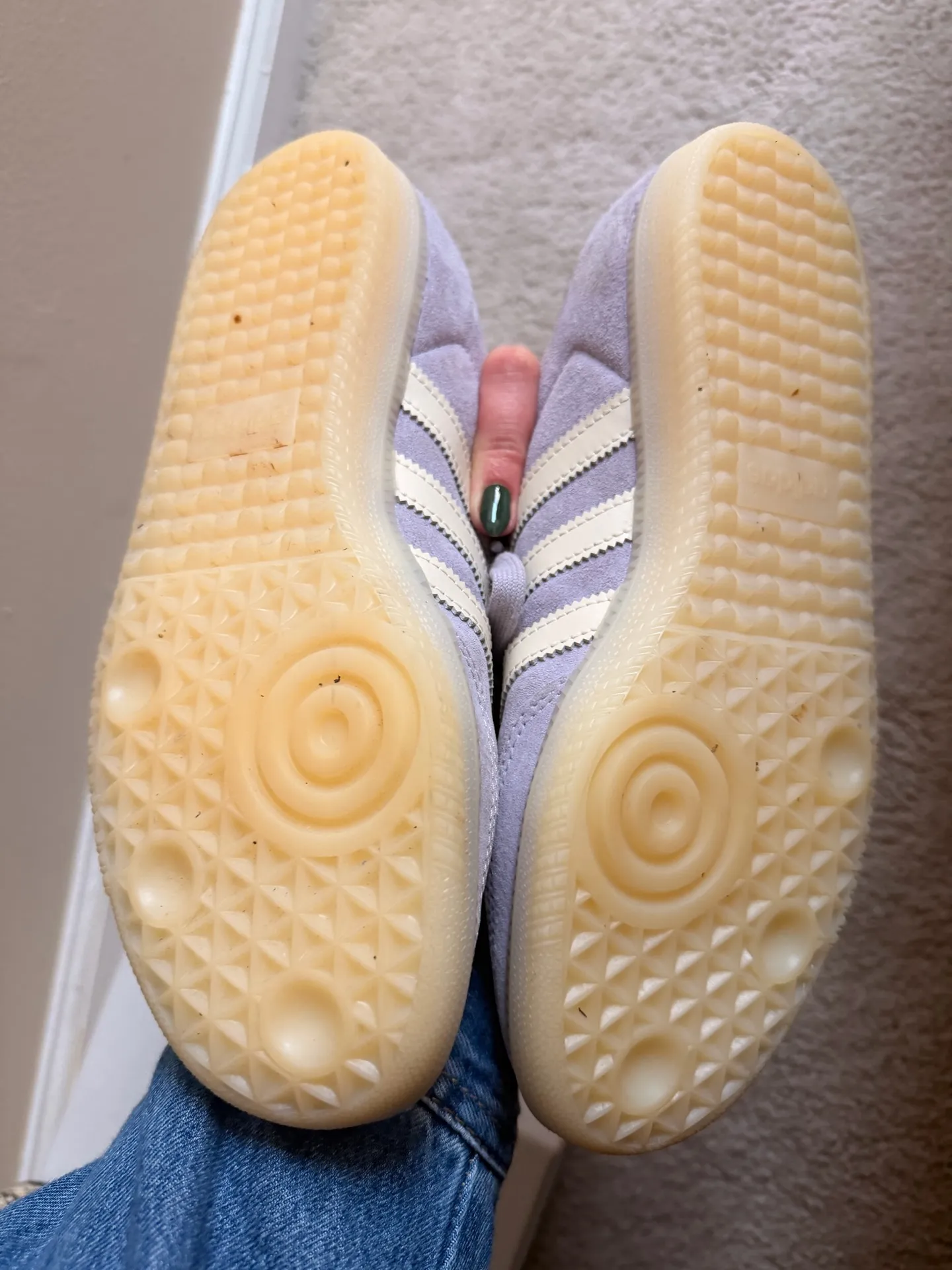 Lilac Adidas Sneakers - Image 2