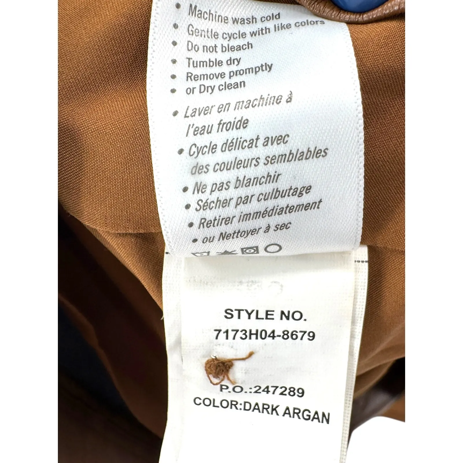 PAIGE Mayslie Vegan Faux Leather‎ Belted Dress Brown Short Sleeve Button Front - Image 7