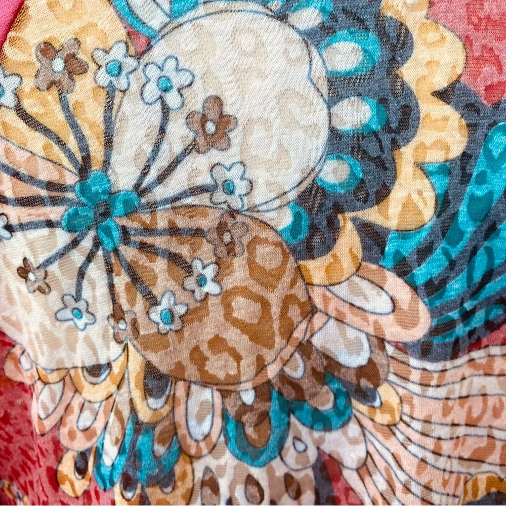 Yak n Yeti Dolman Sleeve Top Orange Size L - Image 13