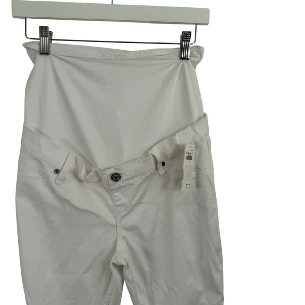 Abercrombie & Fitch Jean Legging White Maternity Jeans Capsole NWT Womens 27/4 - Image 3