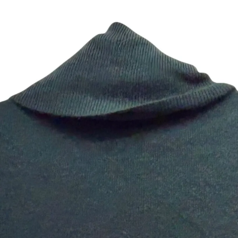 Bloomingdales Cashmere Turtleneck Sweater Green Small - Image 4