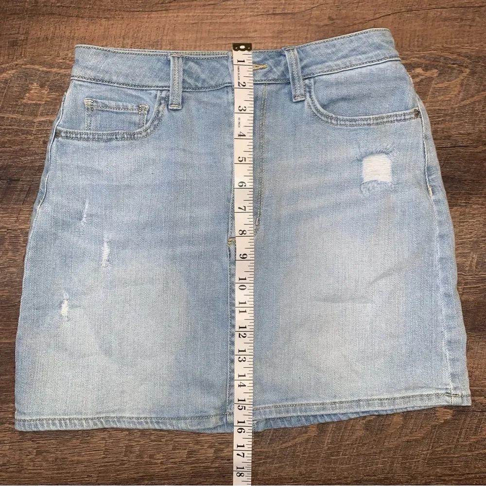 Arizona Jean Company Light Blue Denim Jean Skirt Size 5 - Image 6