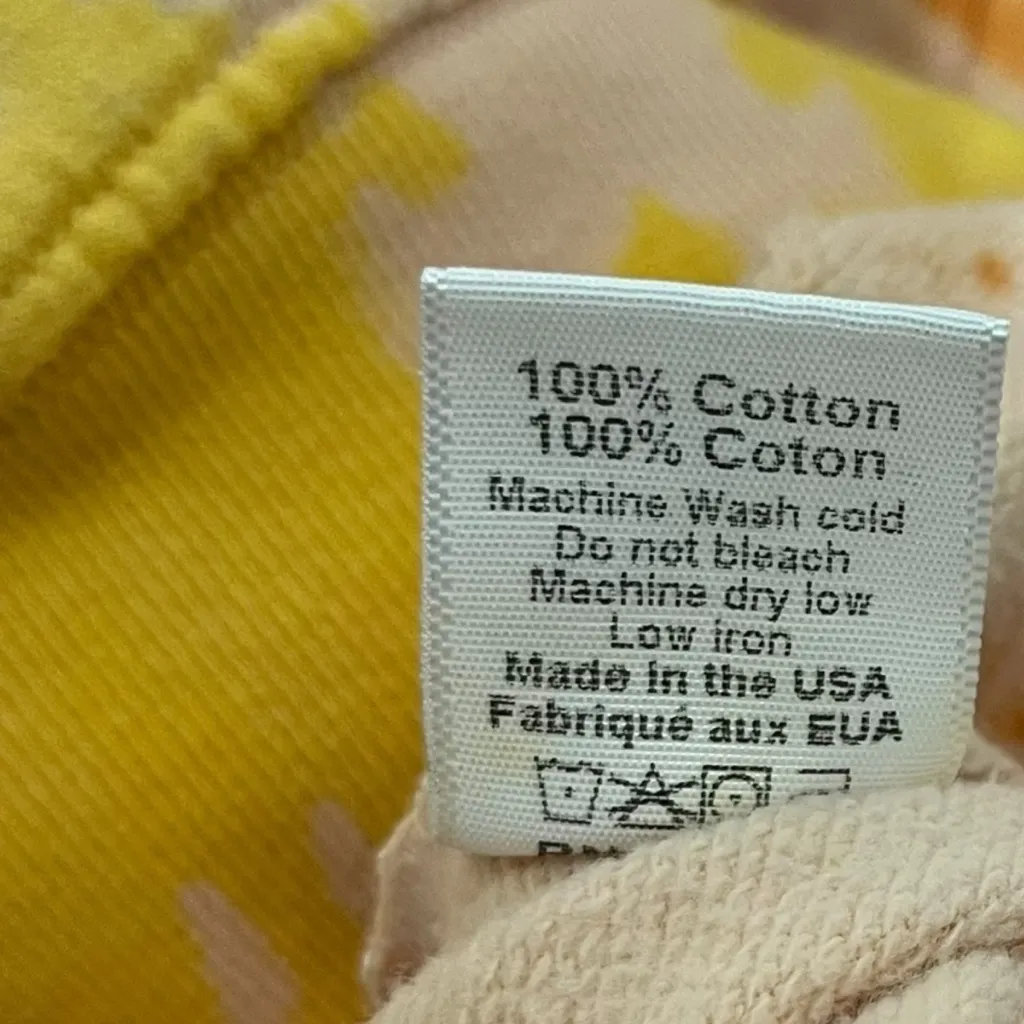 Clare V Cada Dia El Vino Sweatshirt Women’s Size Small Tie Dye Pullover Orange - Image 9