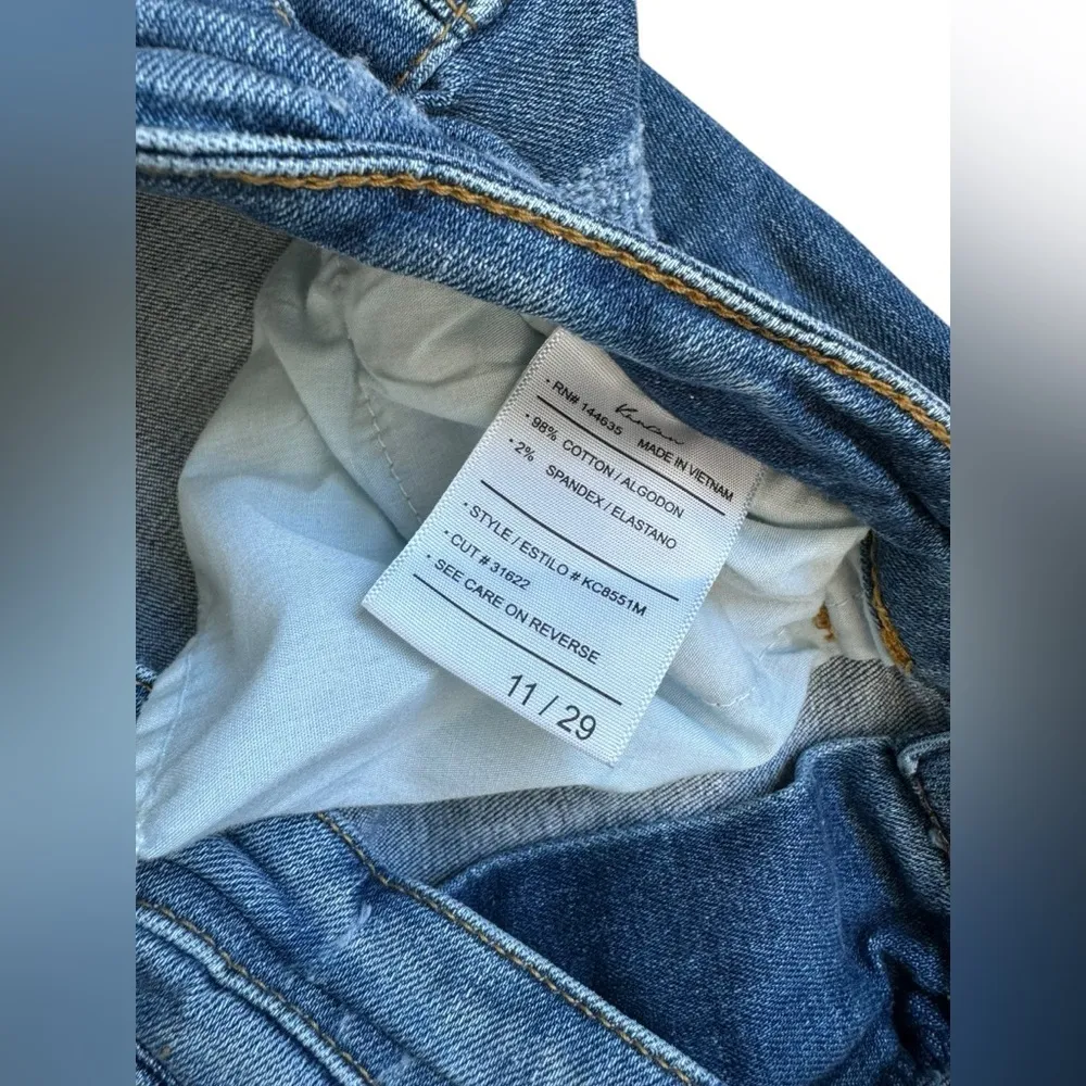 Kancan Distressed Cropped Jeans Blue Size 29 - Image 4