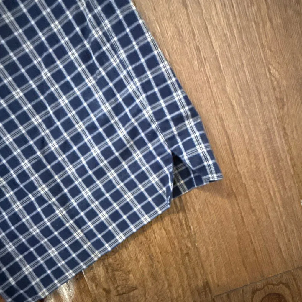 Brooks Brothers stretch  navy plaid crop pant size 8 - Image 9