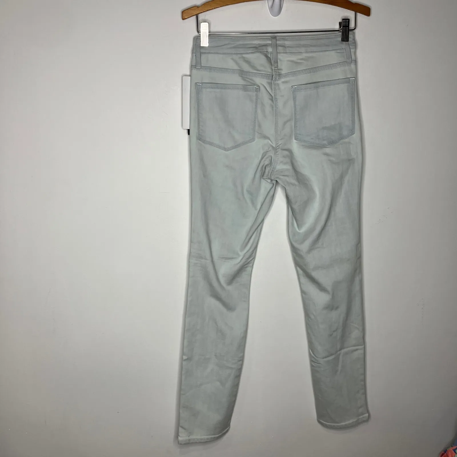 Athleta sculptek skinny crop jeans light wash women's size 4 tall new with tags - Image 8