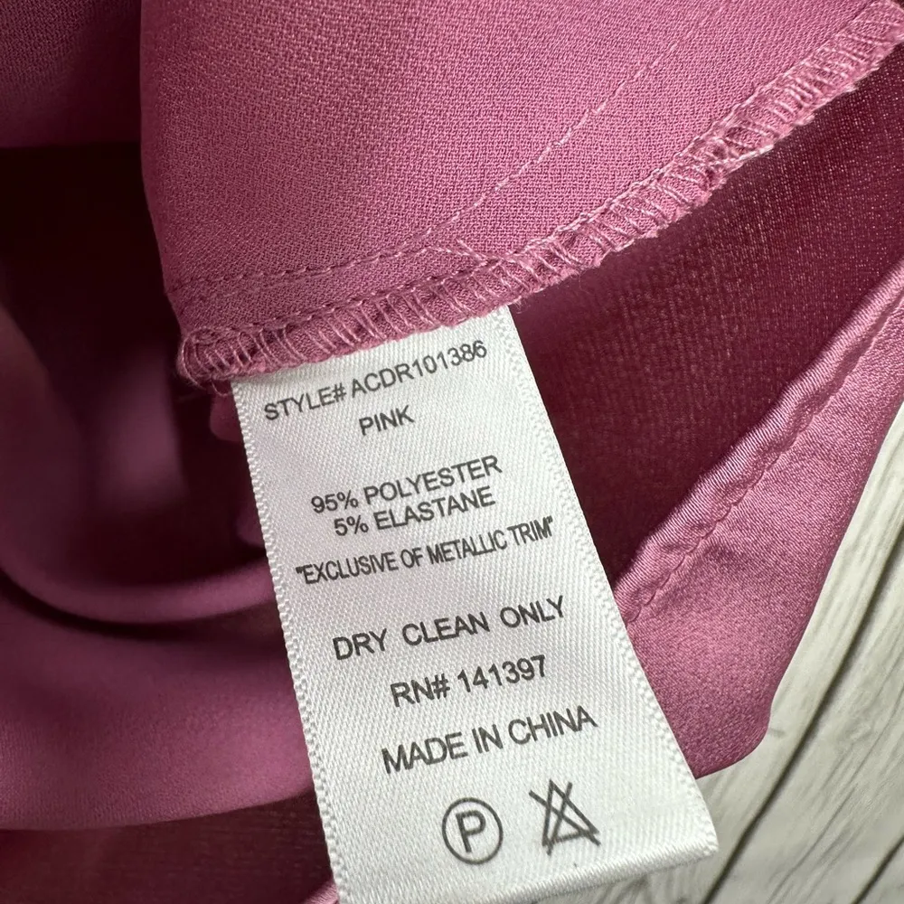 ASTR The Label Dress Women’s Size Small Pink Trista Satin Gold Chain Mini NWOT - Image 8