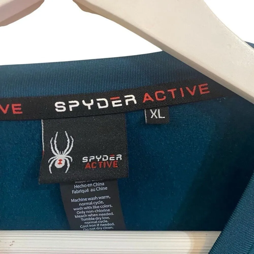 SPYDER Active teal Xl long sleeve crew neck - Image 2