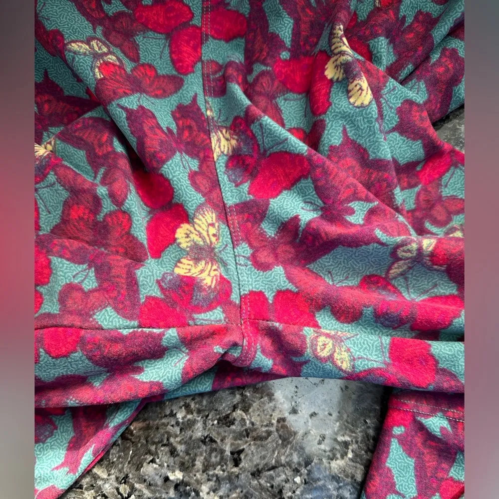 LuLaRoe Limited Edition Butterfly Tall & Curvy TC Leggings Plus Size 12 - 18 XL - Image 6