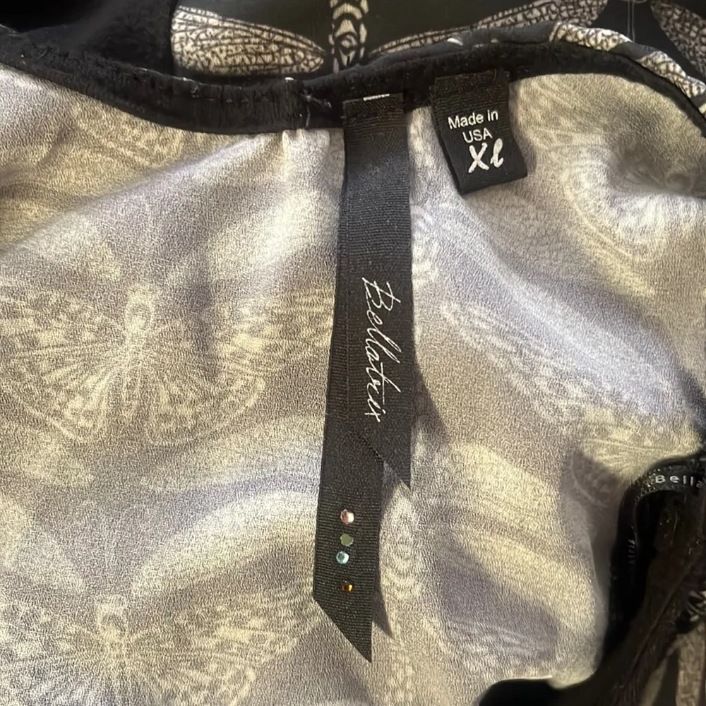 Dragonfly and Butterfly shirt Black Size XL - Image 6