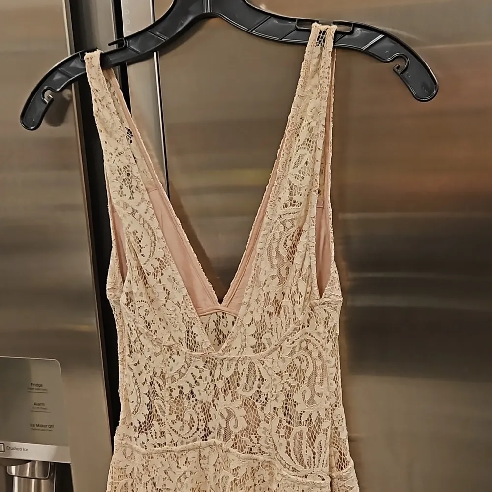 💕TJD THE JETSET DIARIES💕 The Resort Lace Maxi Dress ~ Nude XS - Image 14