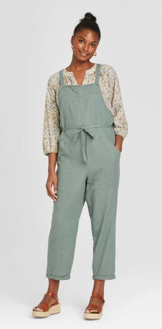 Universal Thread Romper Olive Green Xs Worn Once - Image 2