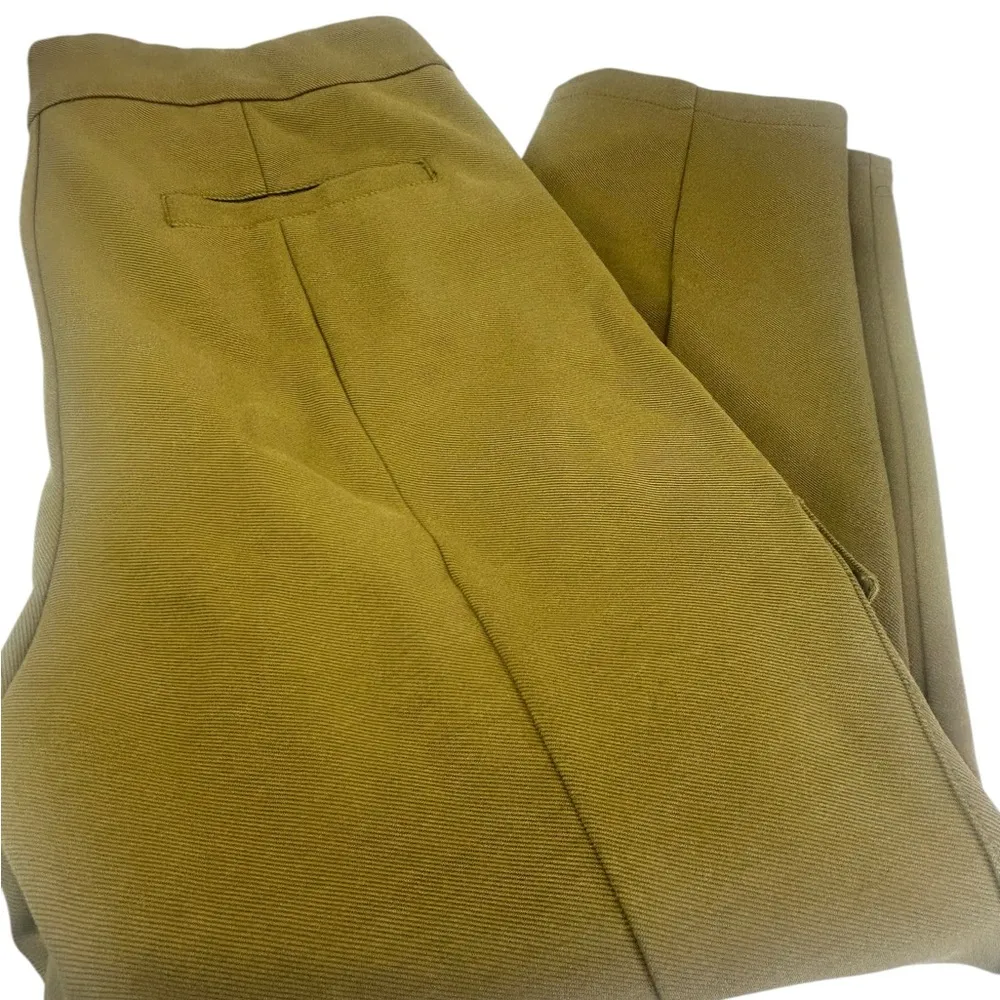 Anthropologie Essential Slim Knit Cargo Pant Size 12 Moss Green Pockets - Image 2