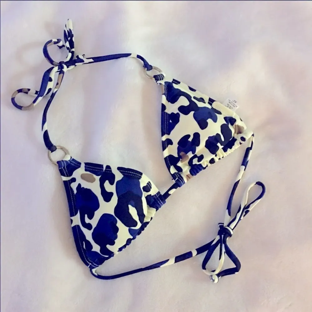 ✨ old navy leopard print navy triangle bikini✨ - Image 2