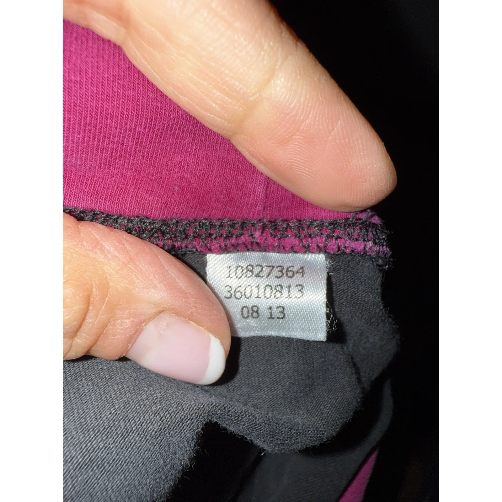 Victoria Secret Y2K Sz M‎ Medium PINK Yoga Bling Sequin Leggings 2013 Black - Image 5