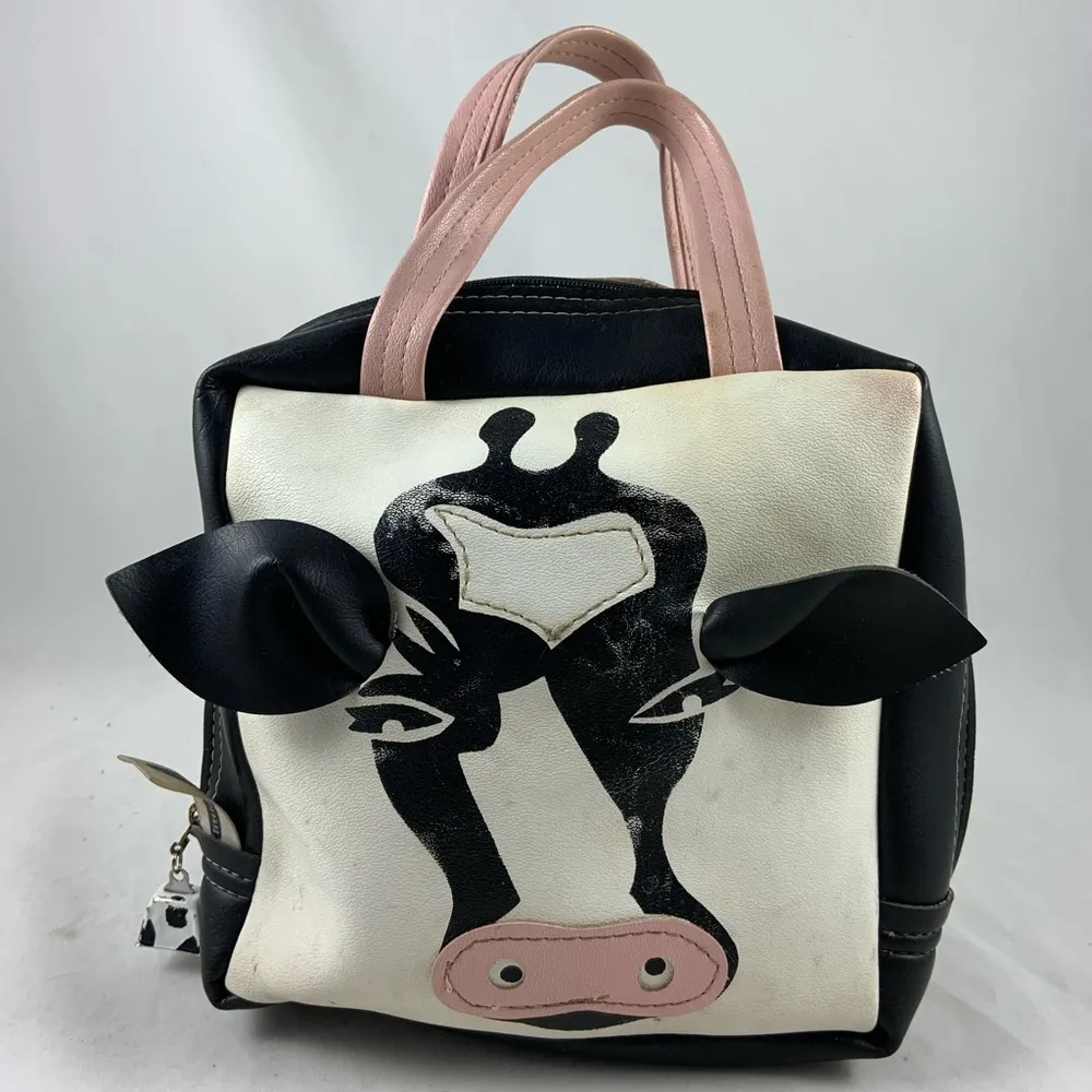 Faux Leather 3D cow bell hand bag - Image 2