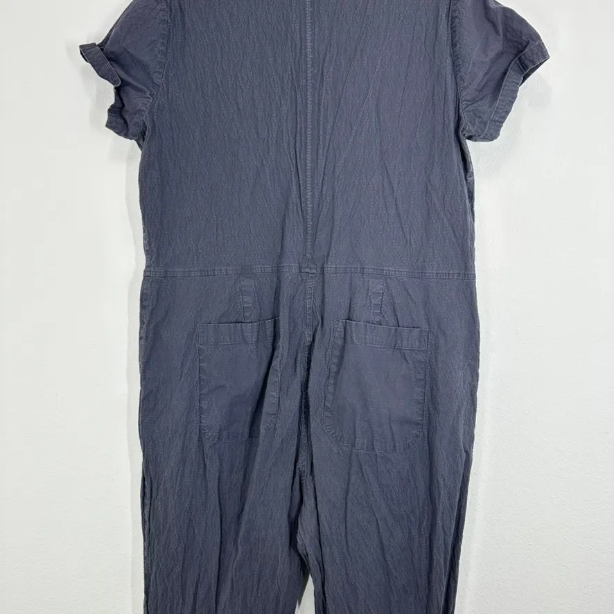 Bridge‎ & Burn Womens Jumpsuit Boilersuit XL Short Sleeve Casual Utility Gray - Image 9