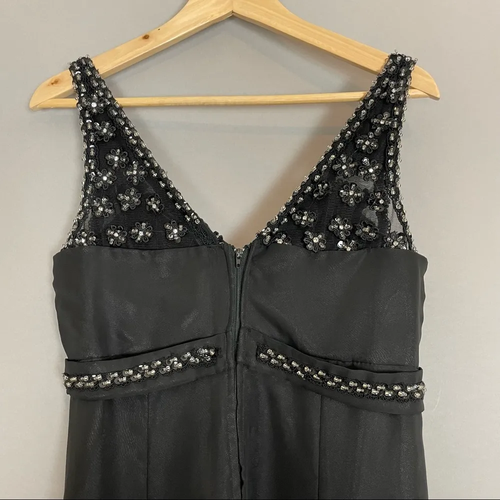 Vintage Dress Women Prom Witchy Gothic Sleeveless Handmade Sparkle Retro Sequins - Image 4