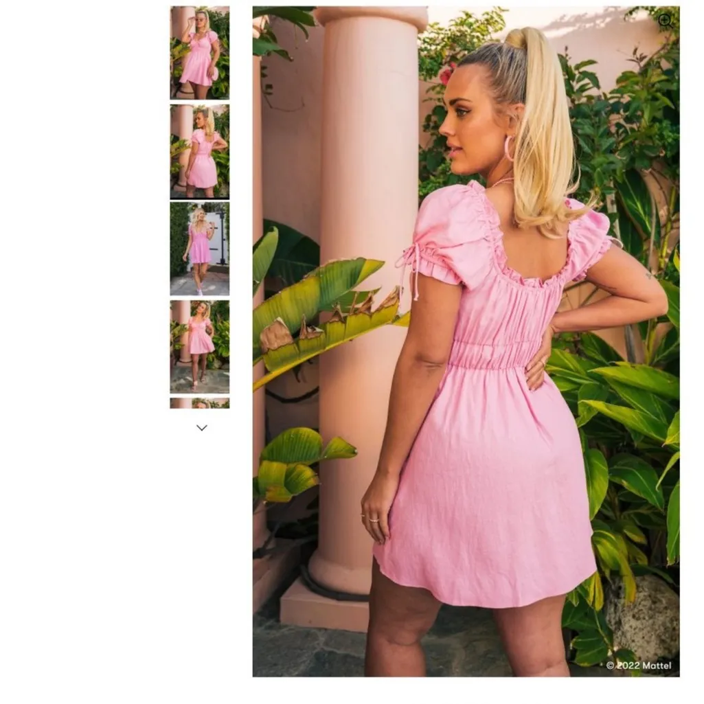 Show Me Your MuMu x Barbie Nikki Mini Dress large - Image 3