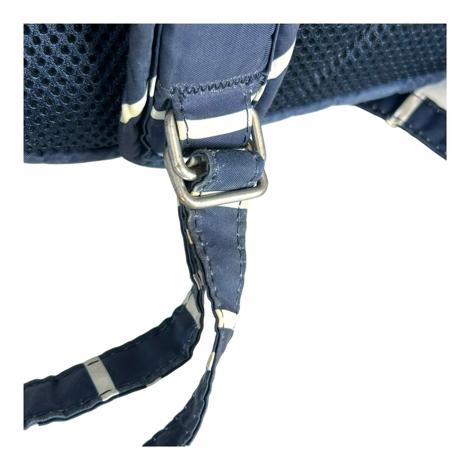 JuJuBe Diaper Backpack Coastal Collection MiniBe Annapolis Navy Blue Striped - Image 7