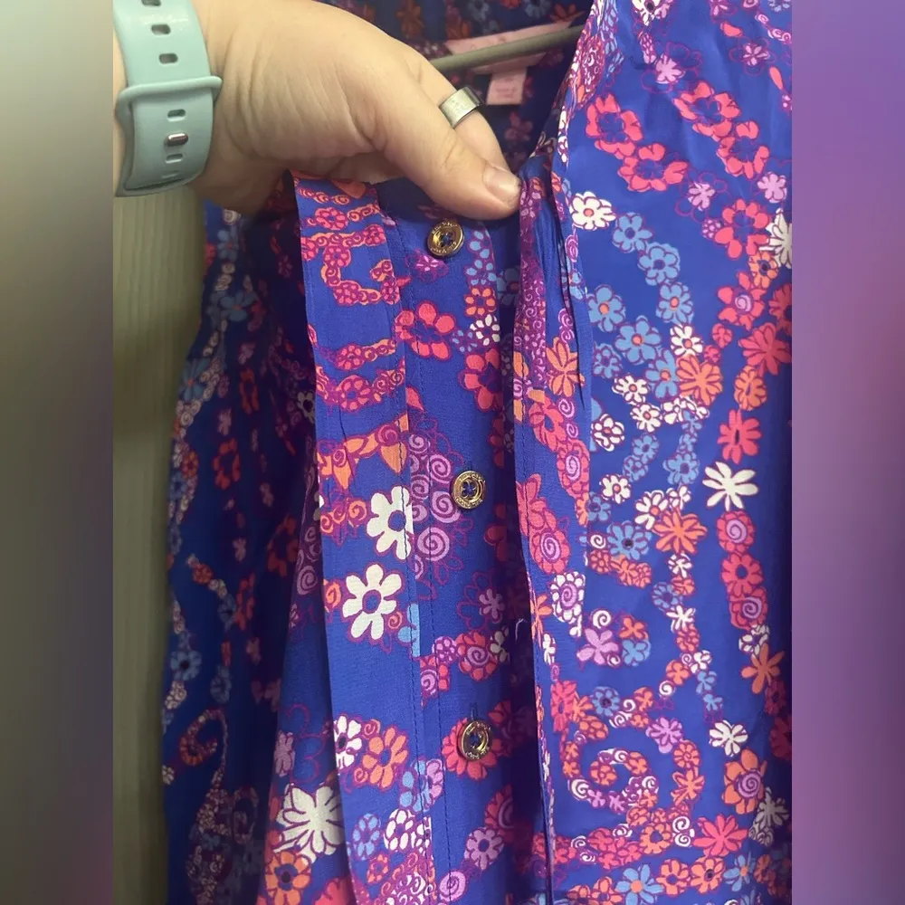 Lilly Pulitzer Raleigh Silk Tank Top - Image 4