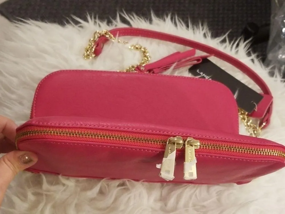 💕LANCASTER PARIS💕 Leather Clutch Crossbody Bag - Image 5