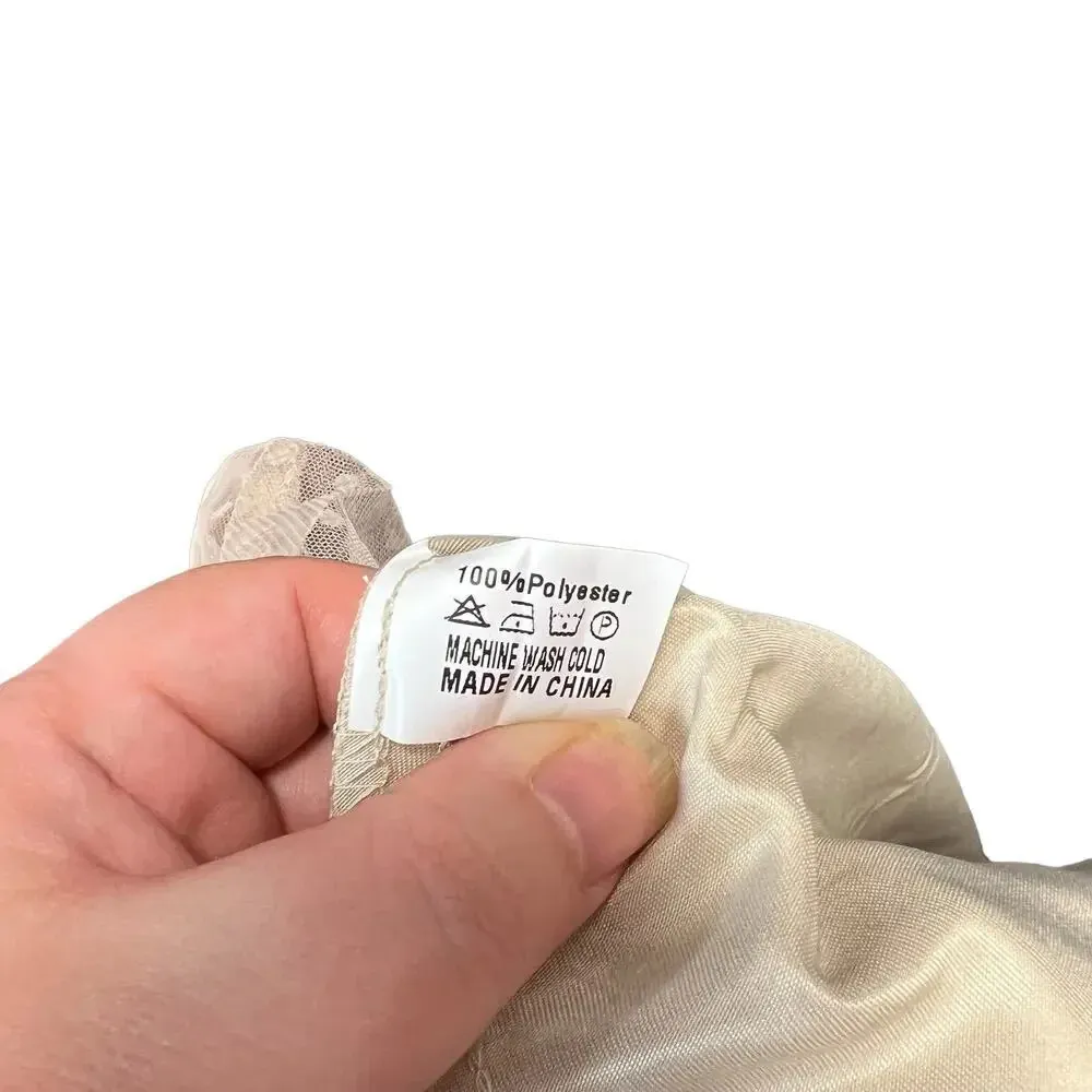 Lindy Bop Leona Almond Polka Dot‎ Mesh Prom Dress Beige Plus Size 3XL - Image 12