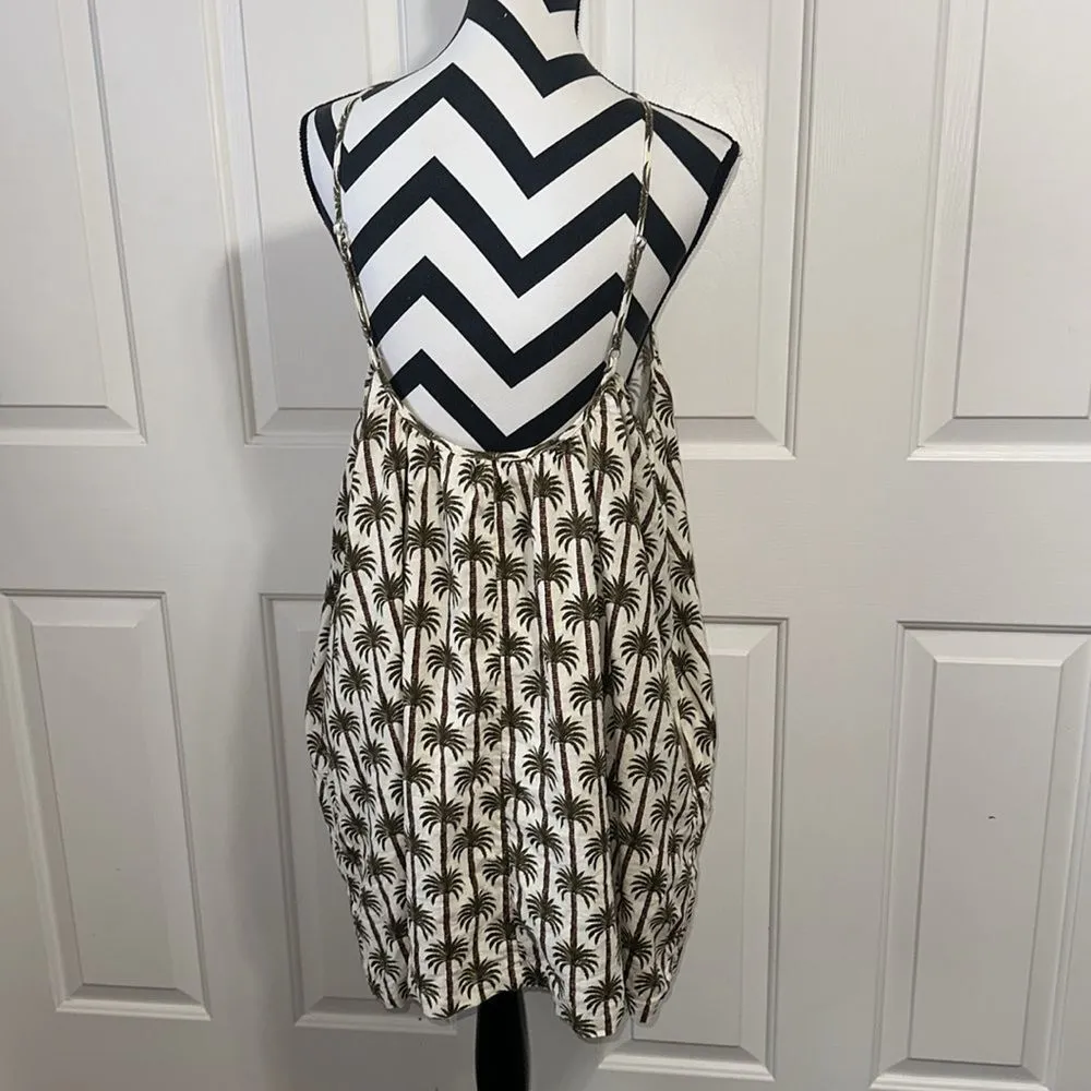 AGUA BENDITA for Target Palm Tree Print Linen Halter Dress - Image 4