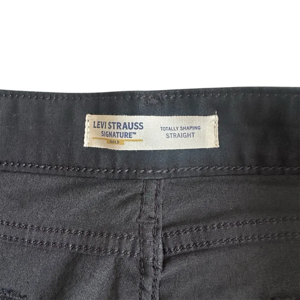 Levi's Levi strauss women’s 18 long black straight leg denim NWT - Image 7