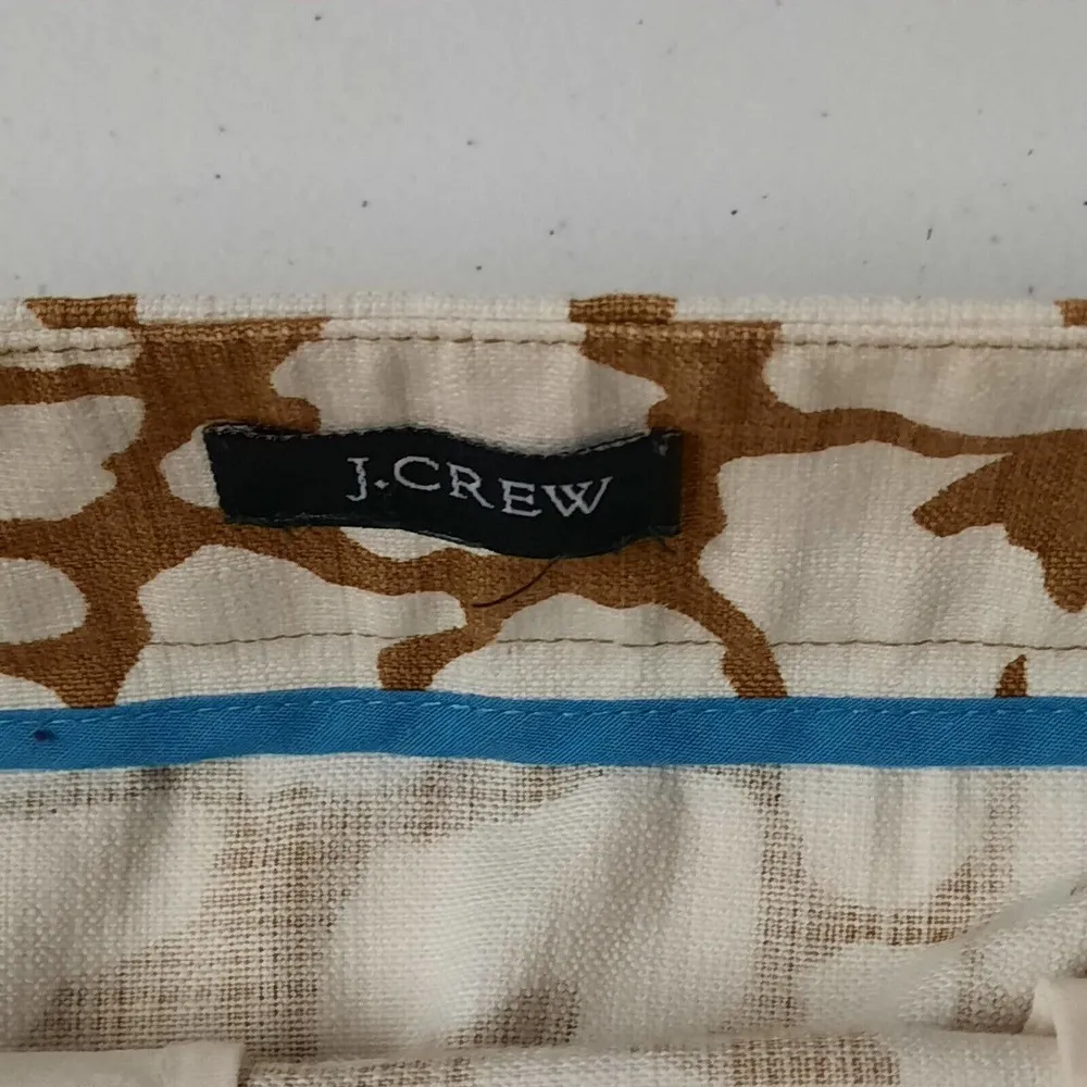 J. Crew Skirt Womens Size Large Brown White Mini Pockets Ladies - Image 4