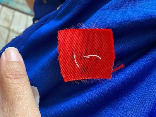 Women’s Royal Blue Halter Neck Bodycon Mini Dress Beaded Size 7/8 - Image 14