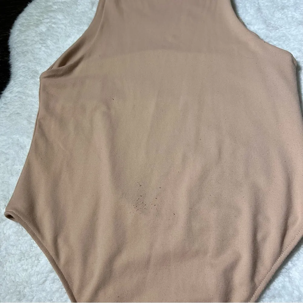 Zara Beige Racerback Sleeveless Bodysuit - Image 10