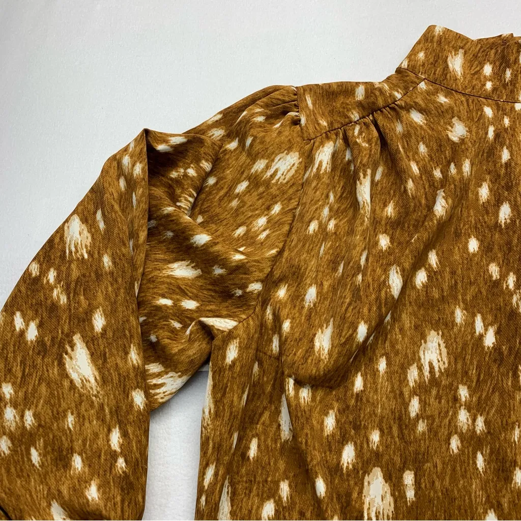 Apt. 9  Brown and White Patterned Top - Image 5