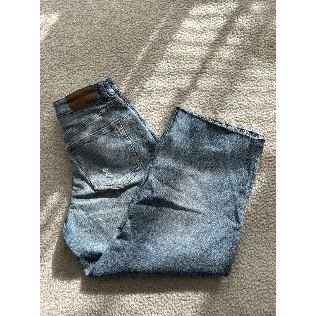 MADEWELL $148 The Curvy Perfect Vintage Wide-Leg Jeans Harvey Wash Size 25P - Image 11