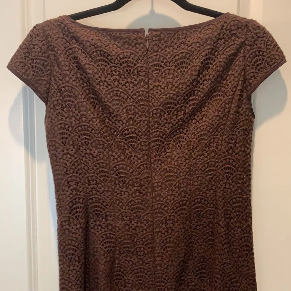 Nanette Lepore brown lace dress - Image 6