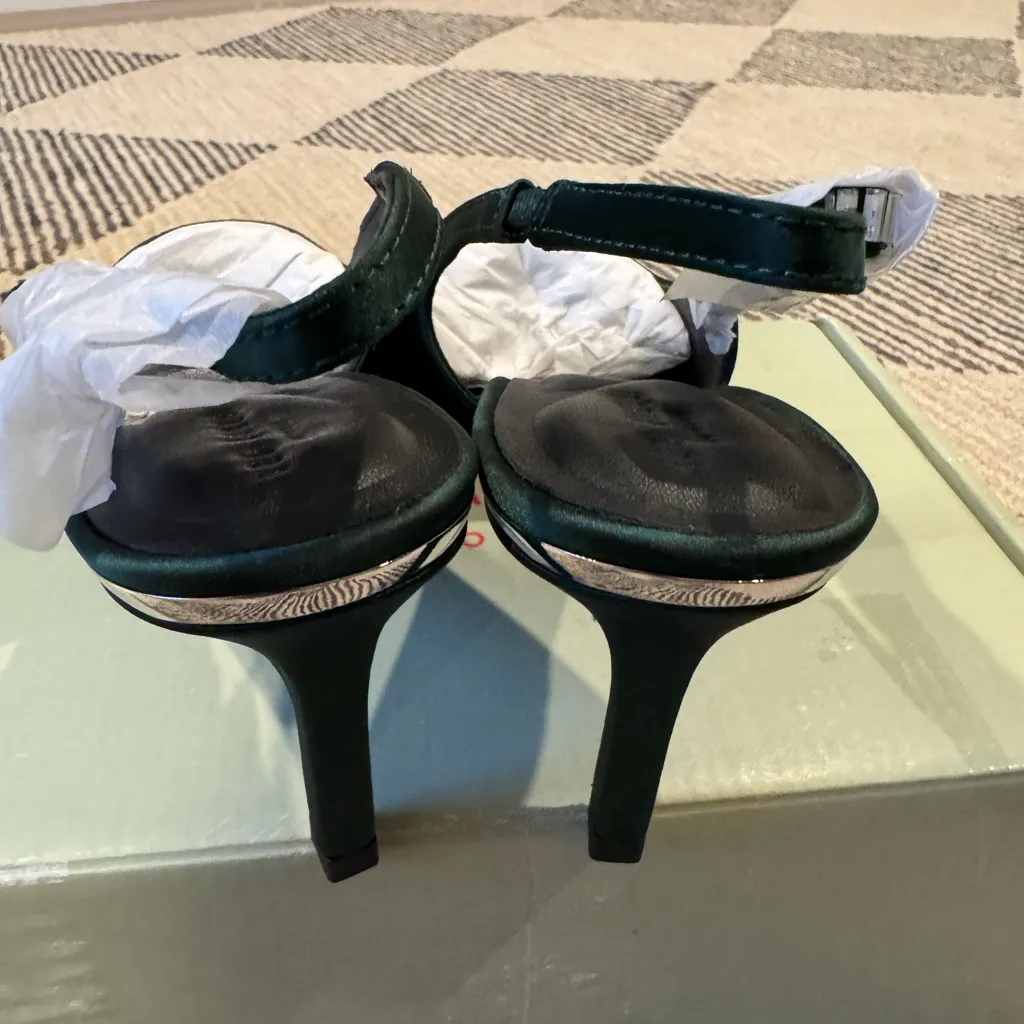 Ted Baker Janie Bow Slingback Pointed Toe Pump Green 7.5 New - Image 4