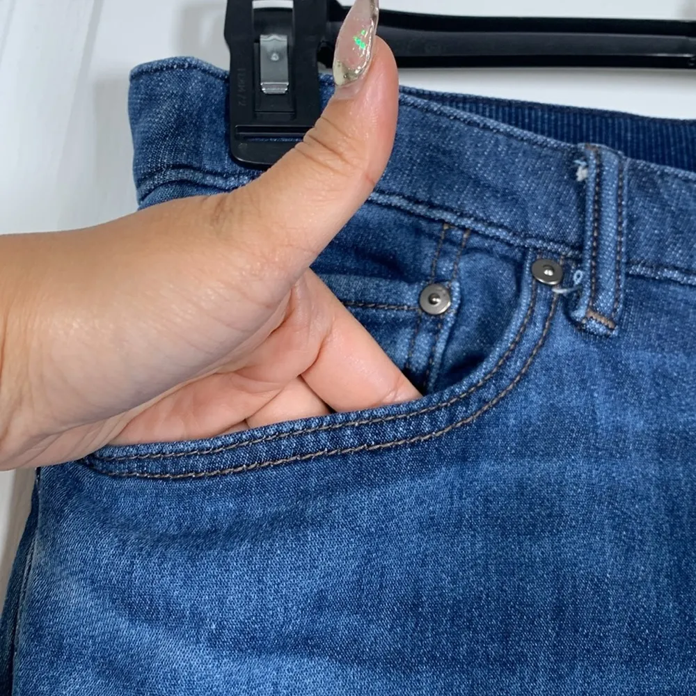 Uniqlo Denim Blue Tapered Slim MId Rise EZY Jeans #DS-1610 - Image 5