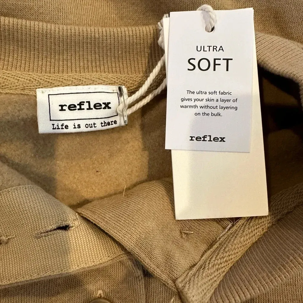 Reflex Fleece Henley Sweatshirt Tan size‎ small - Image 8