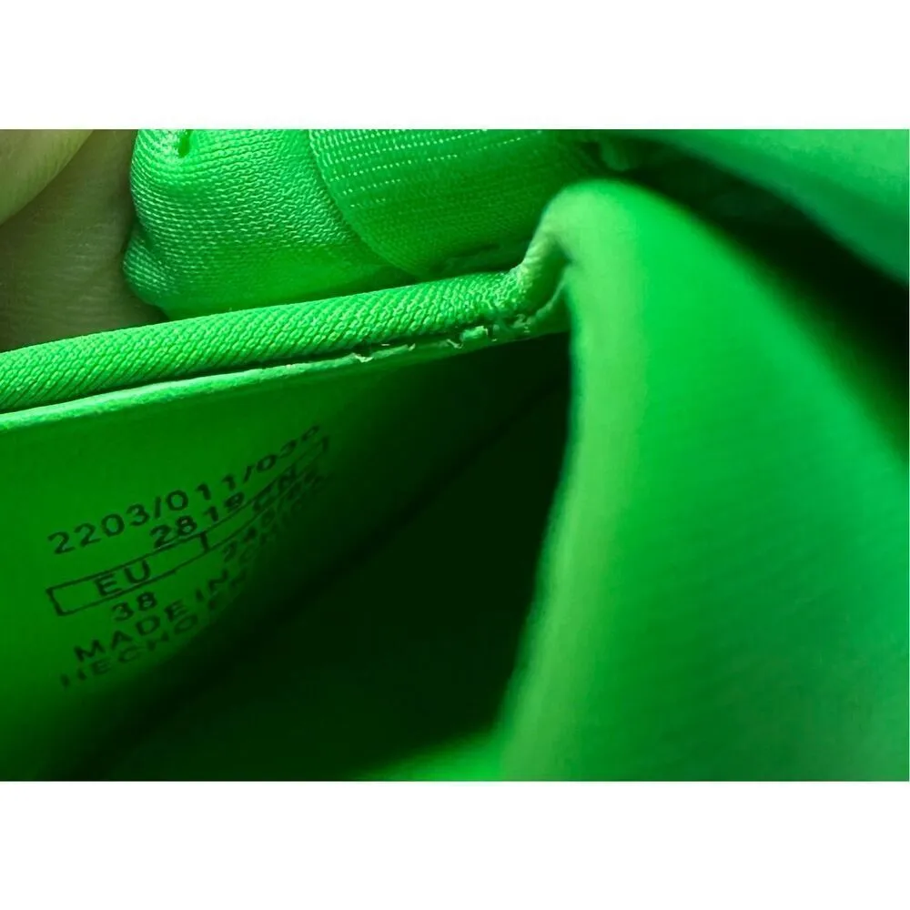 Zara Green Slingback High Heel Shoes With Bow Sz 37 / 6.5 - Image 11