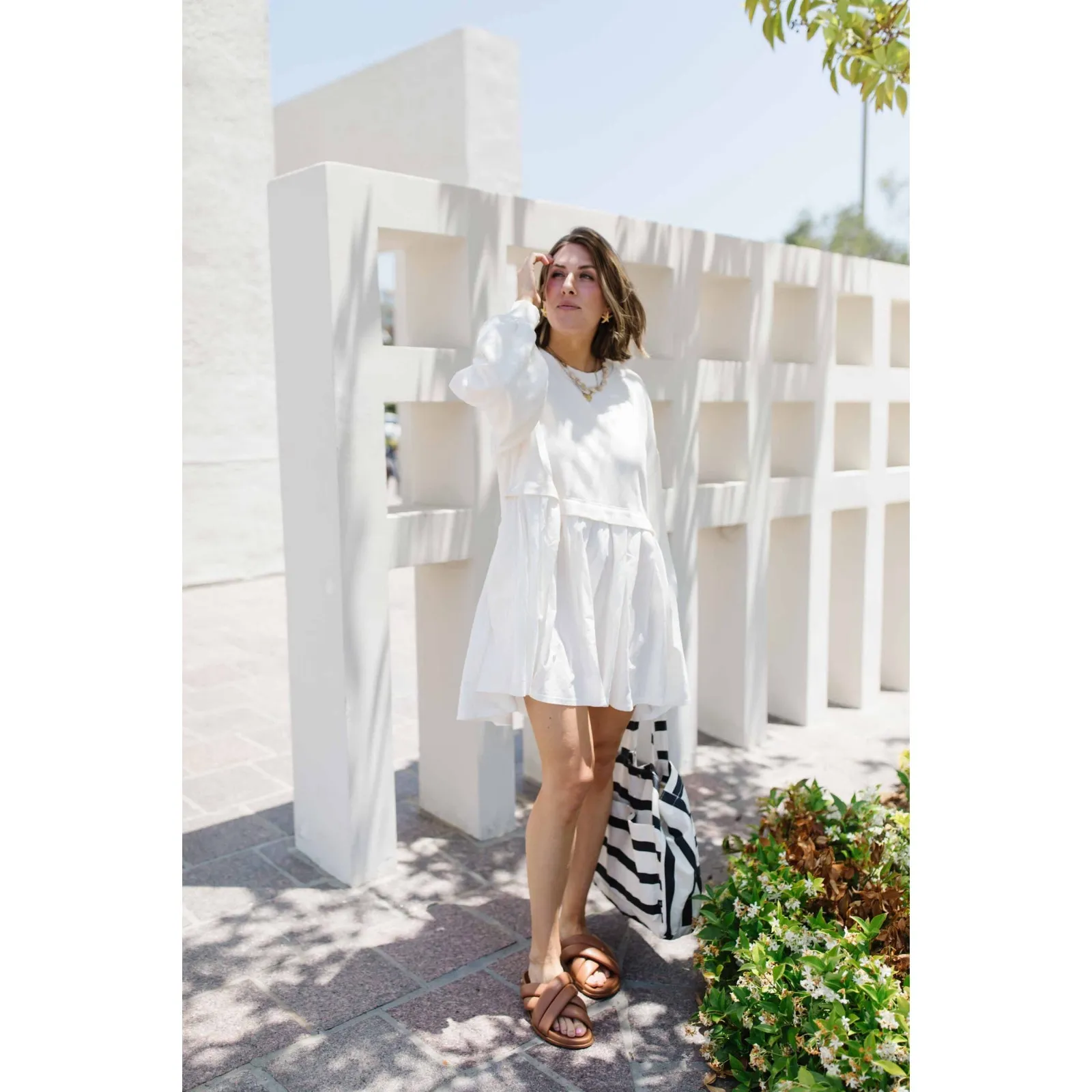 Free People Eleanor Layered Sweatshirt Minidress - Image 2