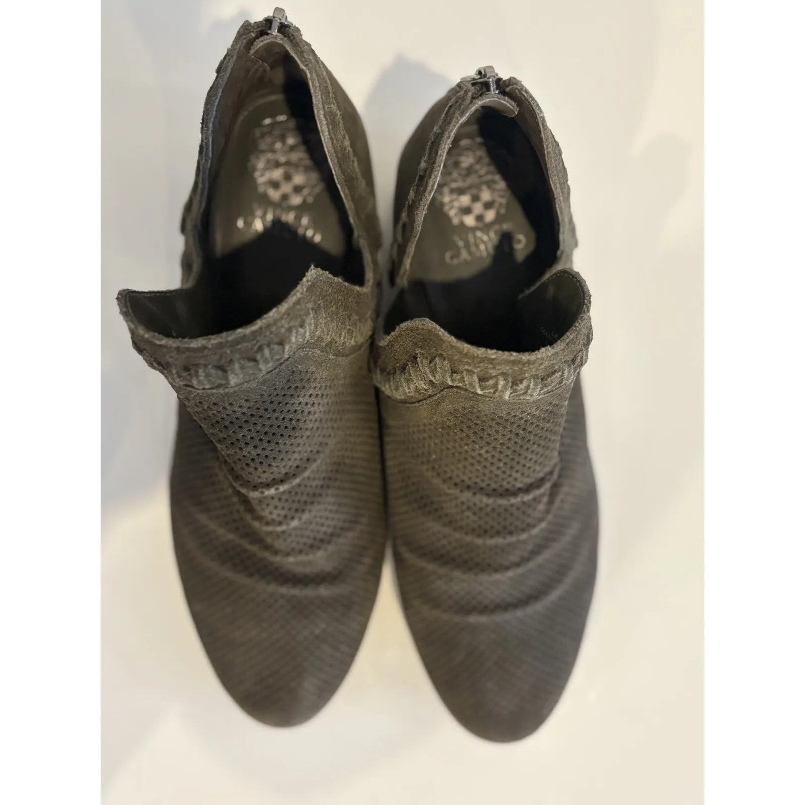 Vince Camuto Women’s Suede Brown Palmina Bootie Size 10W - Image 2