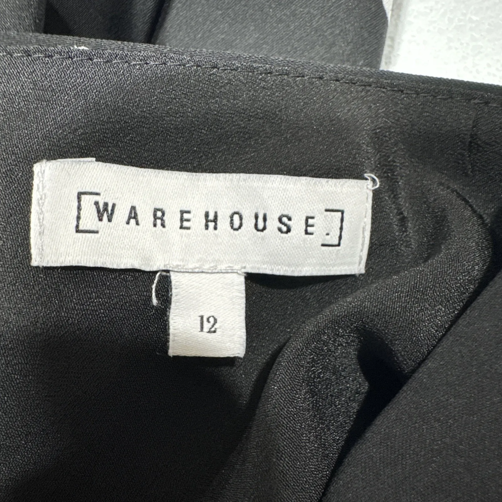 Women's Warehouse Sleeveless Belted Wide Leg Jumpsuit US 8 UK 12 Black Polka Dot - Image 5